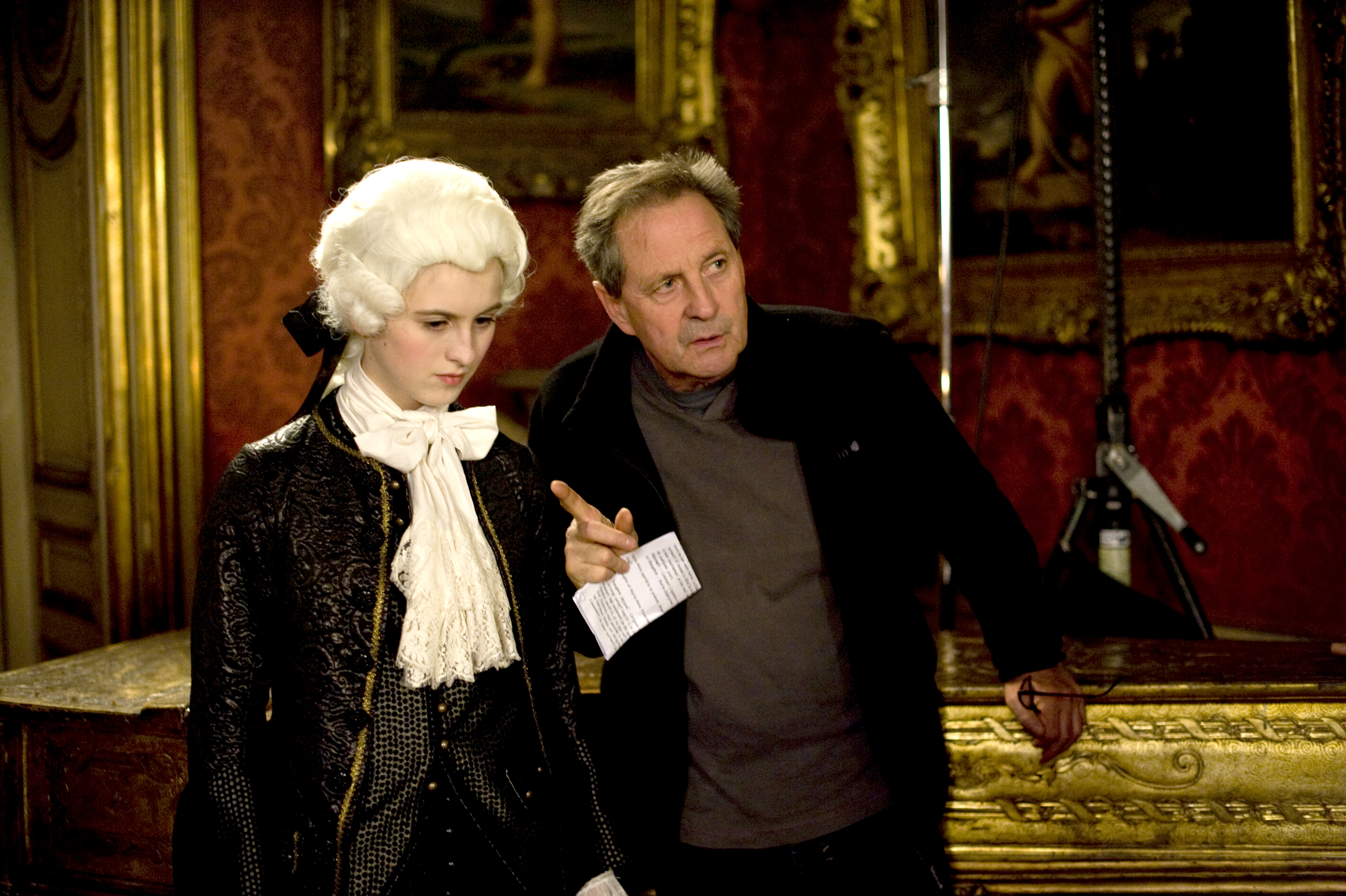 René Féret sur le tournage de Nannerl la soeur de Mozart